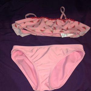 Pink watermelon bathing suit